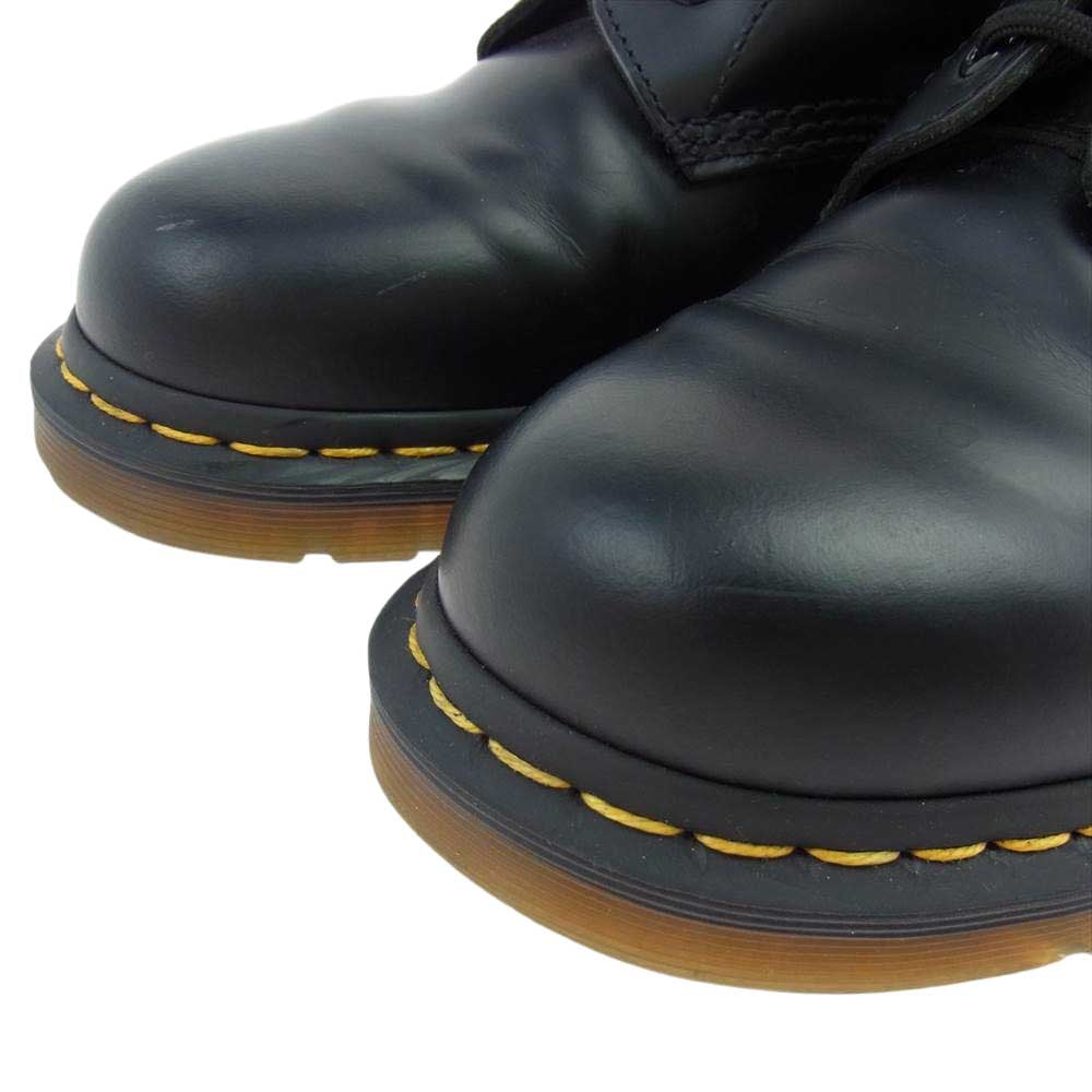 Dr.Martens ドクターマーチン ６ホール レザー ショートブーツ ブラック系 UK8【中古】