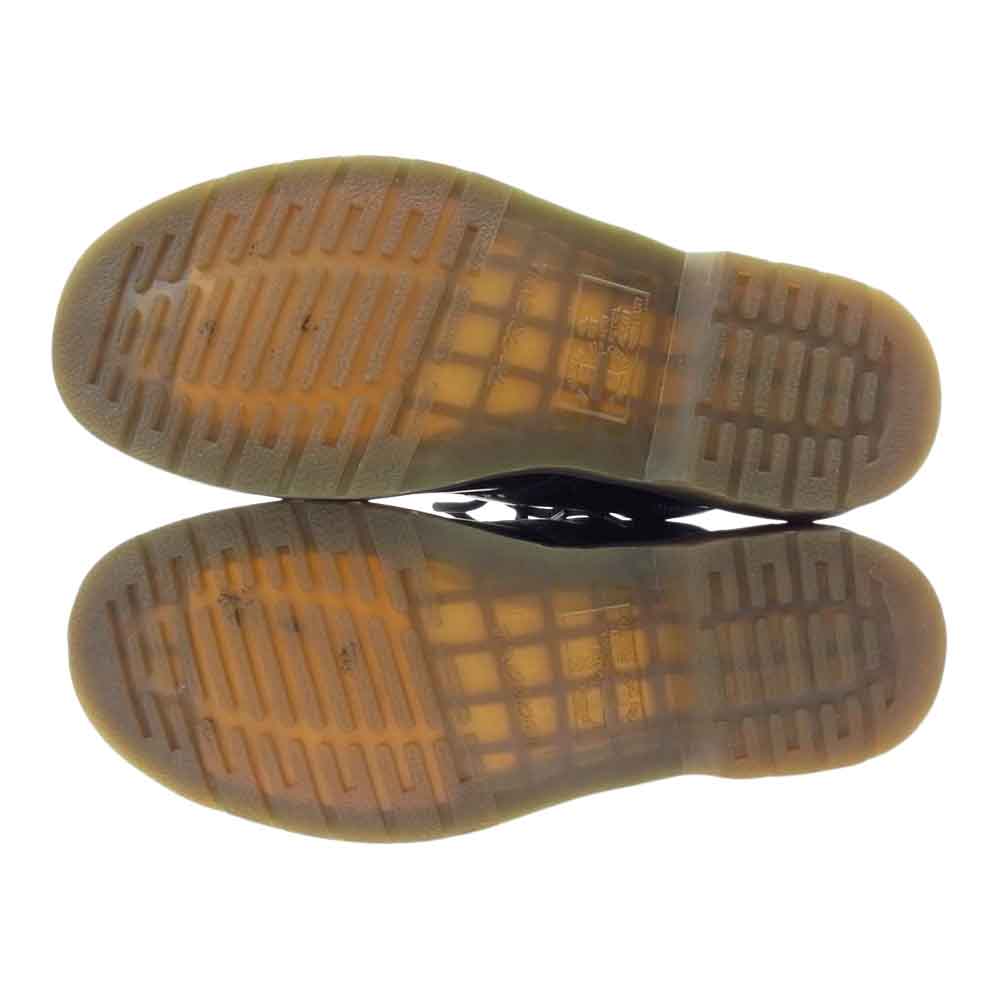 Dr.Martens ドクターマーチン ６ホール レザー ショートブーツ ブラック系 UK8【中古】