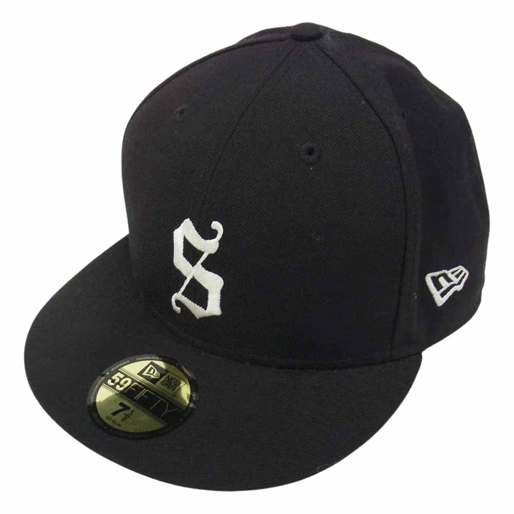 Supreme シュプリーム 11AW S Logo Cap New Era Sロゴ ニューエラ ベースボール キャップ ブラック系 60.6cm【中古】