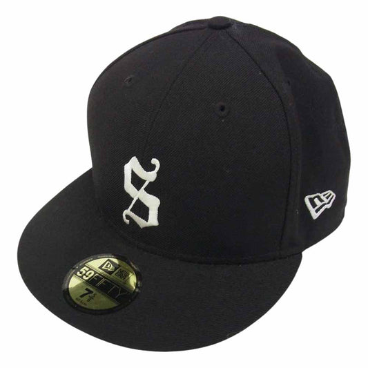 Supreme シュプリーム 11AW S Logo Cap New Era Sロゴ ニューエラ ベースボール キャップ ブラック系 60.6cm【中古】