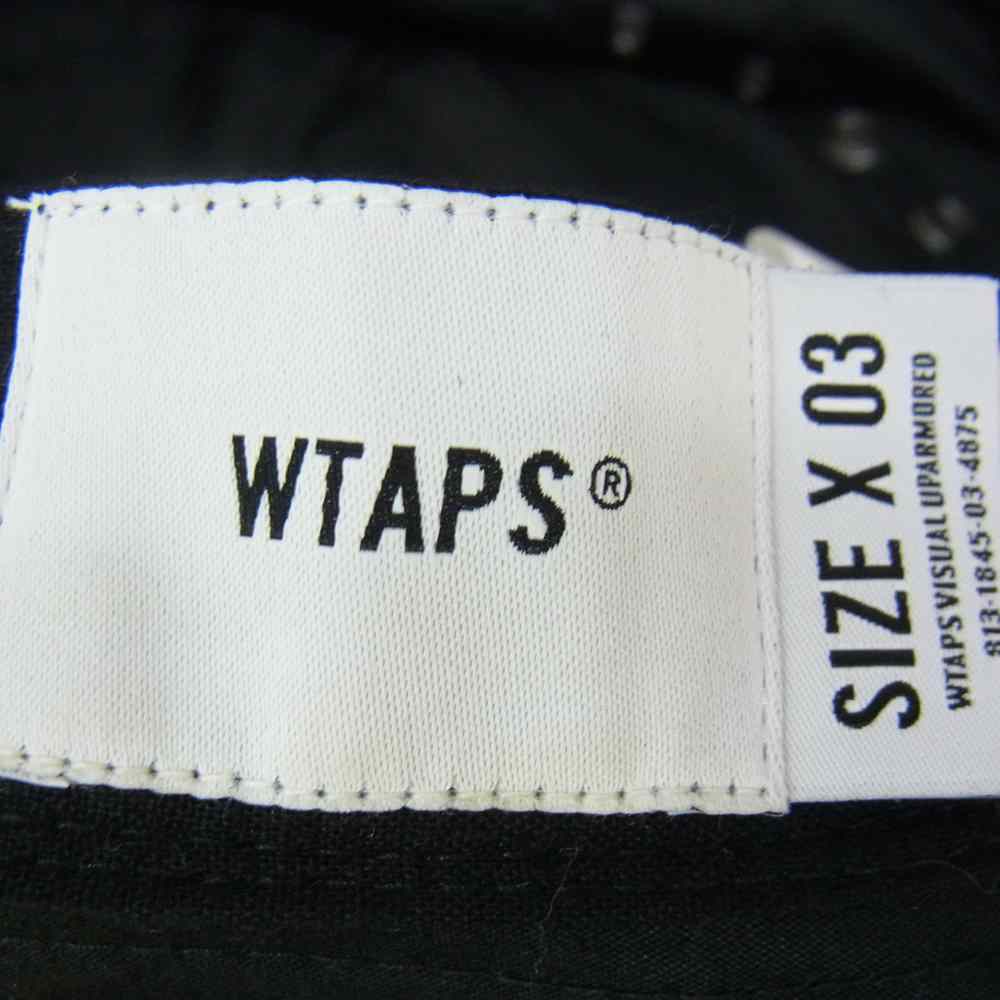 WTAPS ダブルタップス 19SS 191HCDT-HT15 BOONIE HAT COTTON PARAFFIN ブー二ー ハット ブラック系 03【中古】