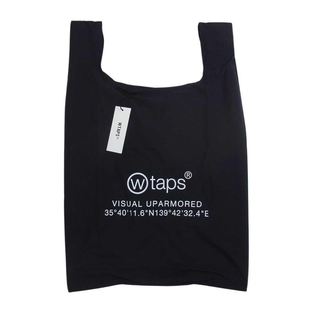 WTAPS ダブルタップス 21SS 211TQDT-CG05 CONVENI BAG ナイロン コンビニ 折り畳み エコ トート バッグ ブラック系【極上美品】【中古】