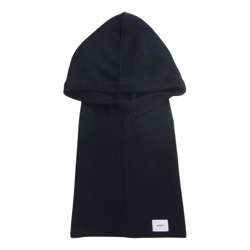 WTAPS ダブルタップス 18AW 182MADT-HT04 BALACLAVA BEANIE WOAC フード ネック ゲイター マフラー ニット ビーニー ブラック系 F【美品】【中古】