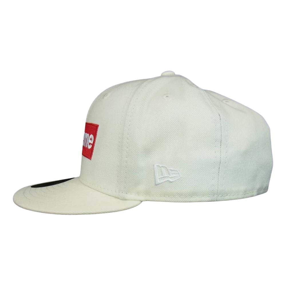 Supreme シュプリーム 20AW World Famous Box Logo New Era ワールドフェイマス ボックスロゴ ニューエラ ベースボール キャップ オフホワイト系 61.5【中古】
