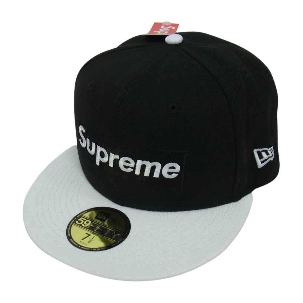 Supreme シュプリーム 22SS 2-Tone Box Logo New Era ツートン ボックスロゴ ニューエラ ベースボール キャップ ブラック系 ホワイト系 59.6【新古品】【未使用】【中古】