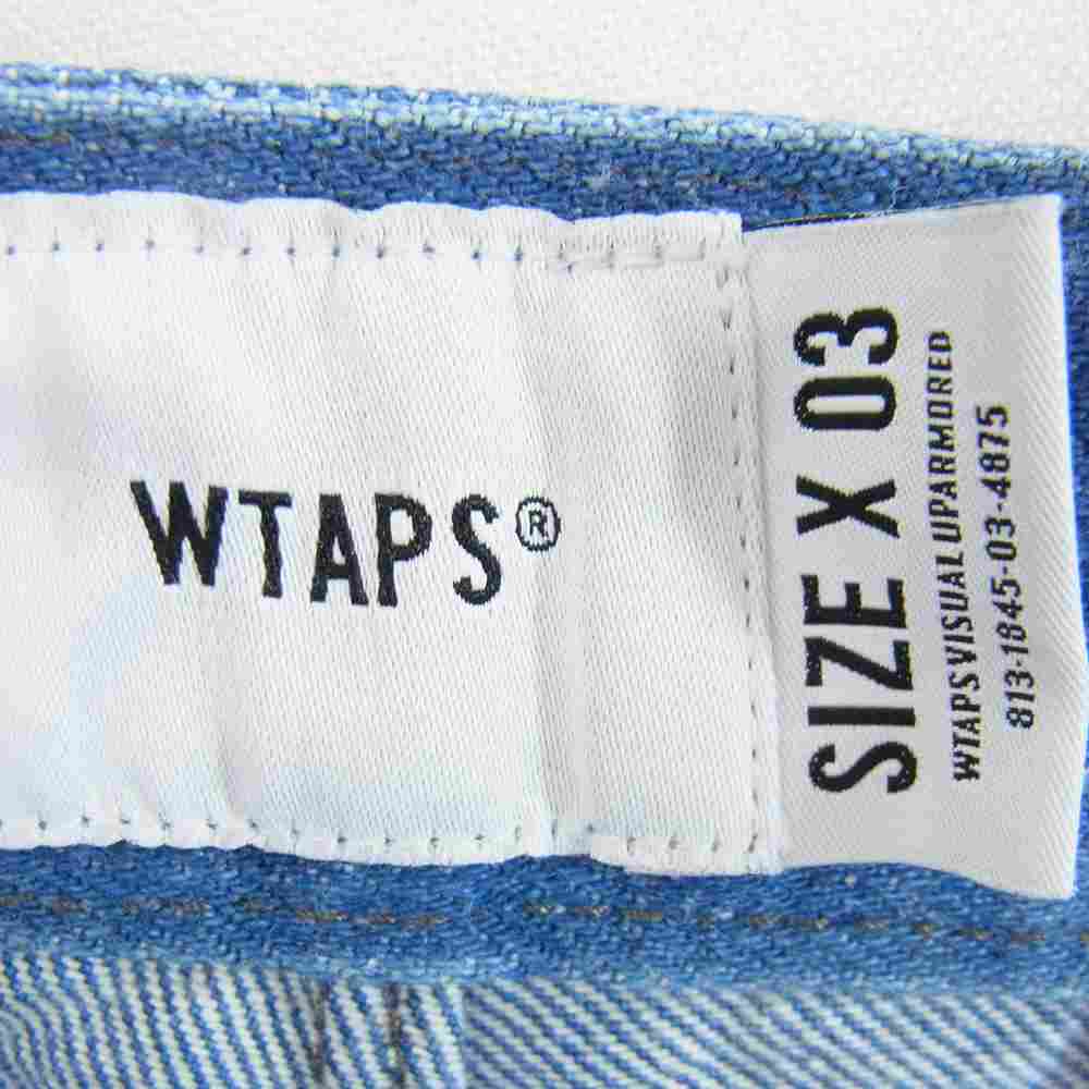 WTAPS ダブルタップス 21SS 211WVDT-PTM06 TUCK 01 SHORTS COTTON DENIM デニム タック ショート ハーフ パンツ ショーツ インディゴブルー系 03【中古】