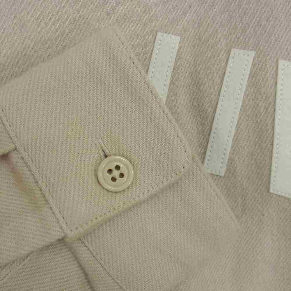 WTAPS ダブルタップス 21AW 212TQDT-SHM04 LEAGUE LS COTTON. FLANNEL LONG LIVE ワッペン リーグ ベースボール フランネル 長袖 シャツ ベージュ系 03【中古】