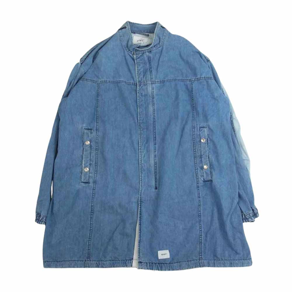 WTAPS ダブルタップス 18AW 182GWDT-JKM02 THOMPSON JACKET. COTTON. DENIM トンプソン デニム ジャケット 切替 コート インディゴブルー系 3【中古】