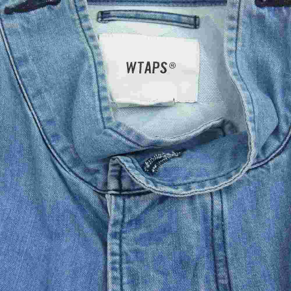 WTAPS ダブルタップス 18AW 182GWDT-JKM02 THOMPSON JACKET. COTTON. DENIM トンプソン デニム ジャケット 切替 コート インディゴブルー系 3【中古】