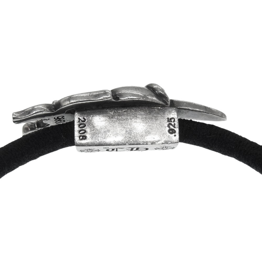 CHROME HEARTS クロムハーツ（原本無） HAIRBAND ダガーハート ヘアゴム シルバー系 ブラック系【中古】