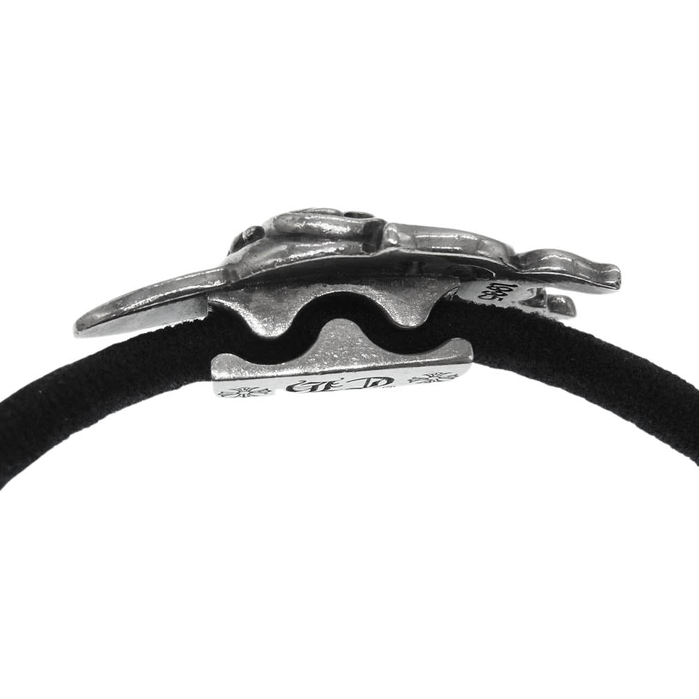 CHROME HEARTS クロムハーツ（原本無） HAIRBAND ダガーハート ヘアゴム シルバー系 ブラック系【中古】