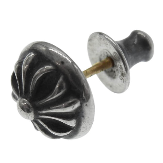 CHROME HEARTS クロムハーツ（原本無） STUD CRSBLL クロスボール スタッド ピアス シルバー系【中古】