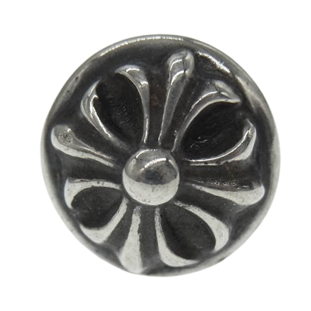 CHROME HEARTS クロムハーツ（原本無） STUD CRSBLL クロスボール スタッド ピアス シルバー系【中古】