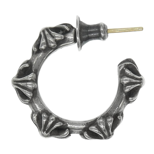 CHROME HEARTS クロムハーツ（原本無） HOOP CROSS SML クロスバンド フープピアス シルバー系【中古】