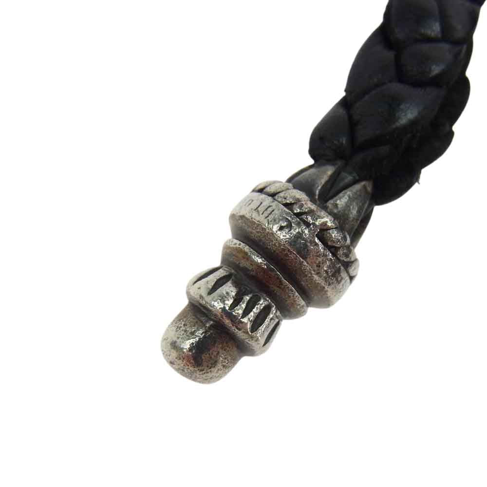 CHROME HEARTS クロムハーツ（原本無） 2ZIP STRAP 2ジップ ストラップ レザー ウォレット ブラック系【中古】