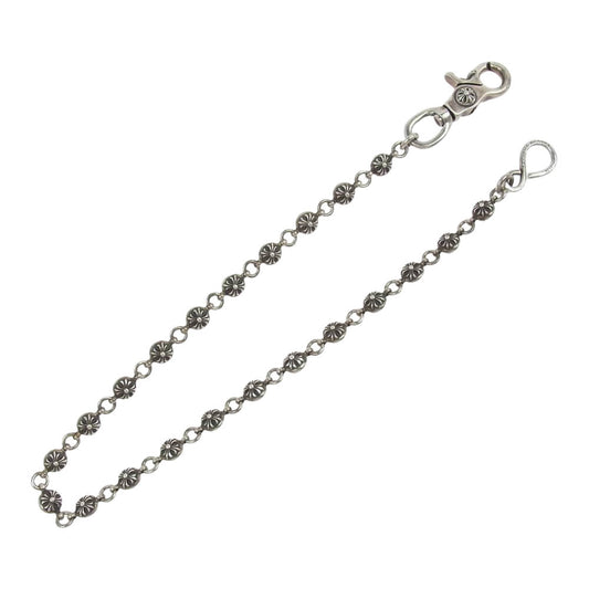 CHROME HEARTS クロムハーツ（原本無） 2BALL LONG-S 1クリップ ロング #2 クロスボール ウォレットチェーン シルバー系【中古】