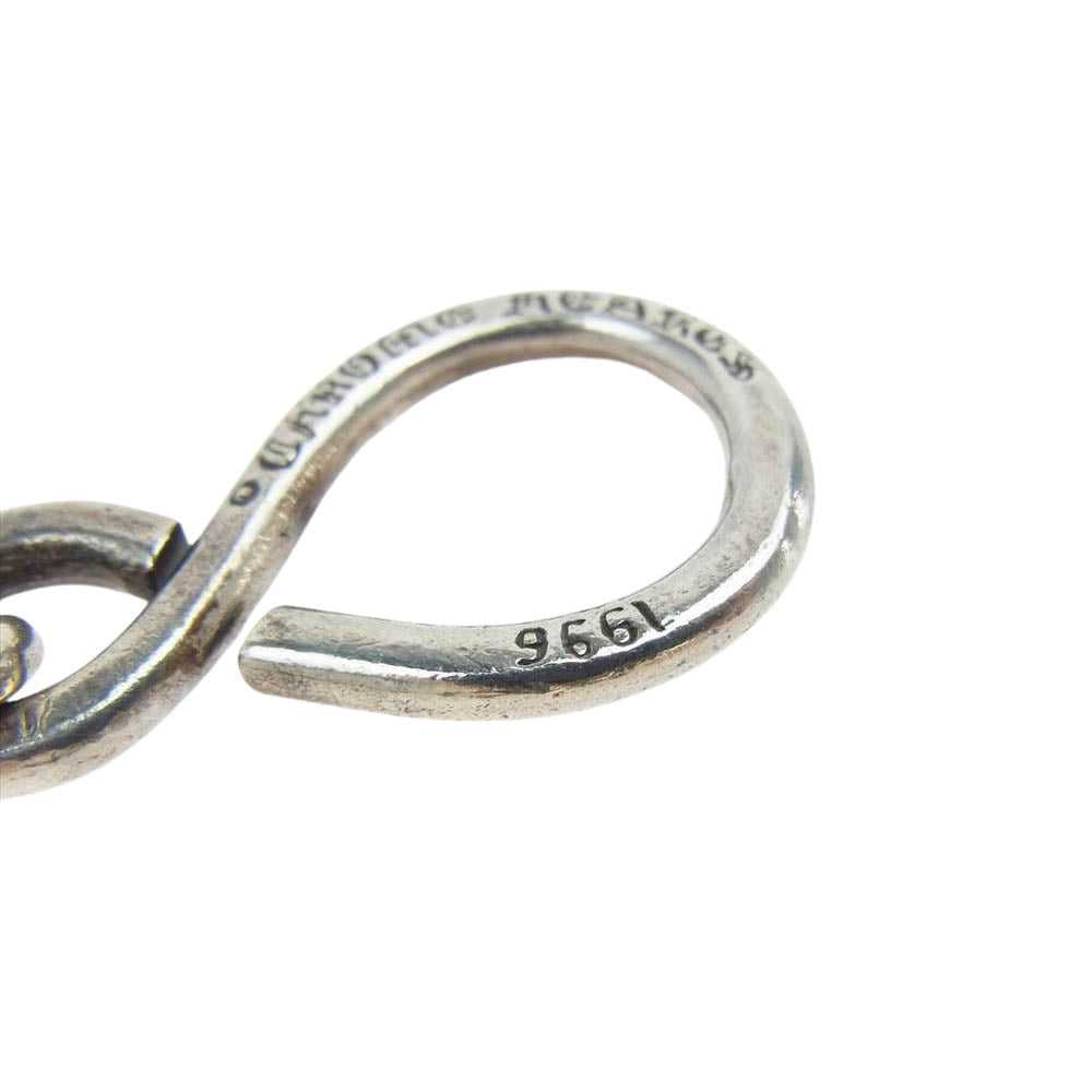 CHROME HEARTS クロムハーツ（原本無） 2BALL LONG-S 1クリップ ロング #2 クロスボール ウォレットチェーン シルバー系【中古】