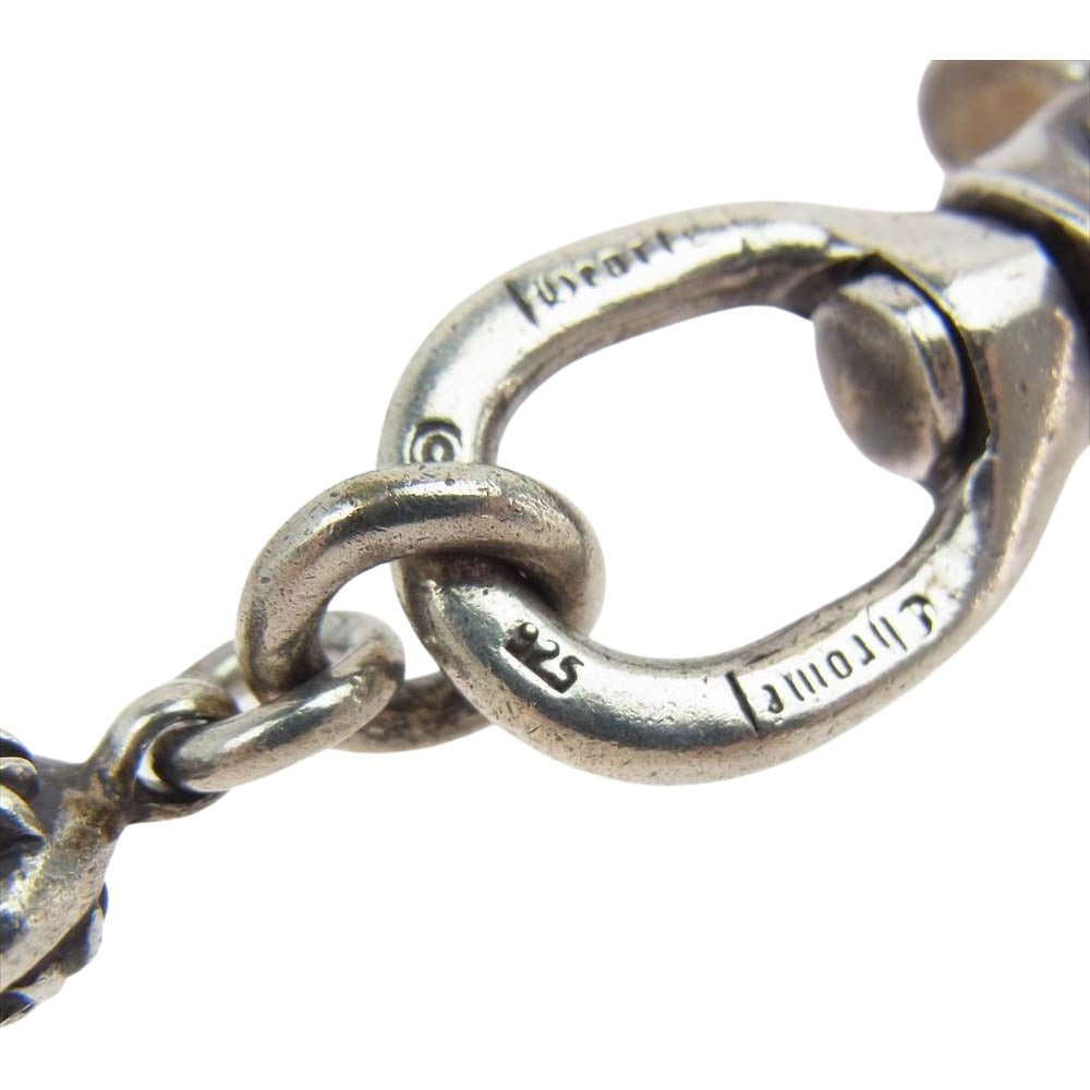 CHROME HEARTS クロムハーツ（原本無） 2BALL LONG-S 1クリップ ロング #2 クロスボール ウォレットチェーン シルバー系【中古】