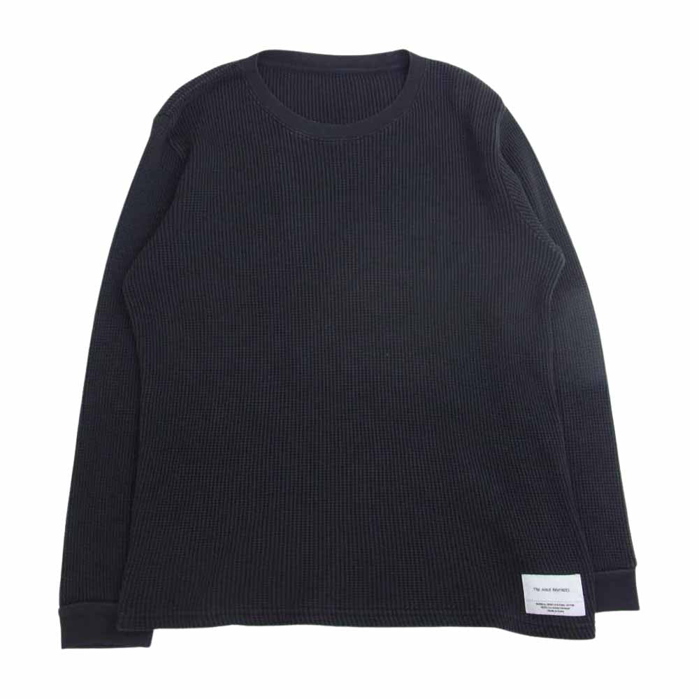 ザイノウエブラザーズ ワッフル サーマル クルーネック カットソー ブラック系 S【中古】