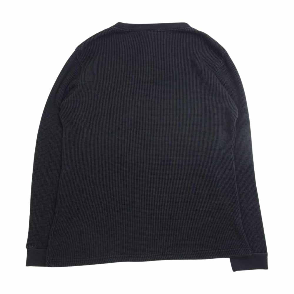 ザイノウエブラザーズ ワッフル サーマル クルーネック カットソー ブラック系 S【中古】
