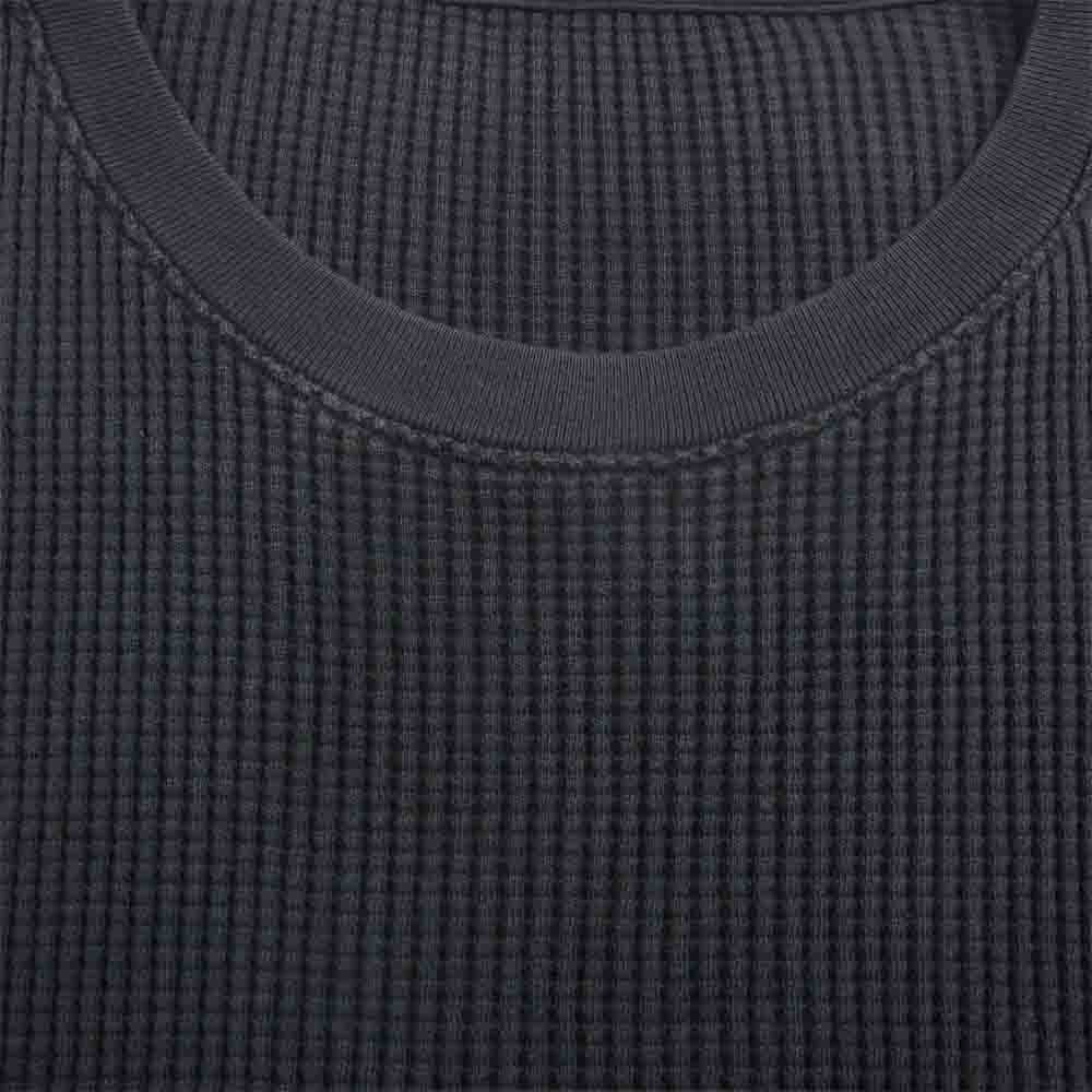ザイノウエブラザーズ ワッフル サーマル クルーネック カットソー ブラック系 S【中古】