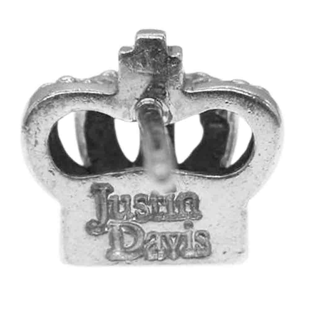 Justin Davis ジャスティンデイビス SEJ016 TINY CROWN EARRING タイニー クラウン イヤリング スタッド ピアス 片耳 シルバー系【中古】