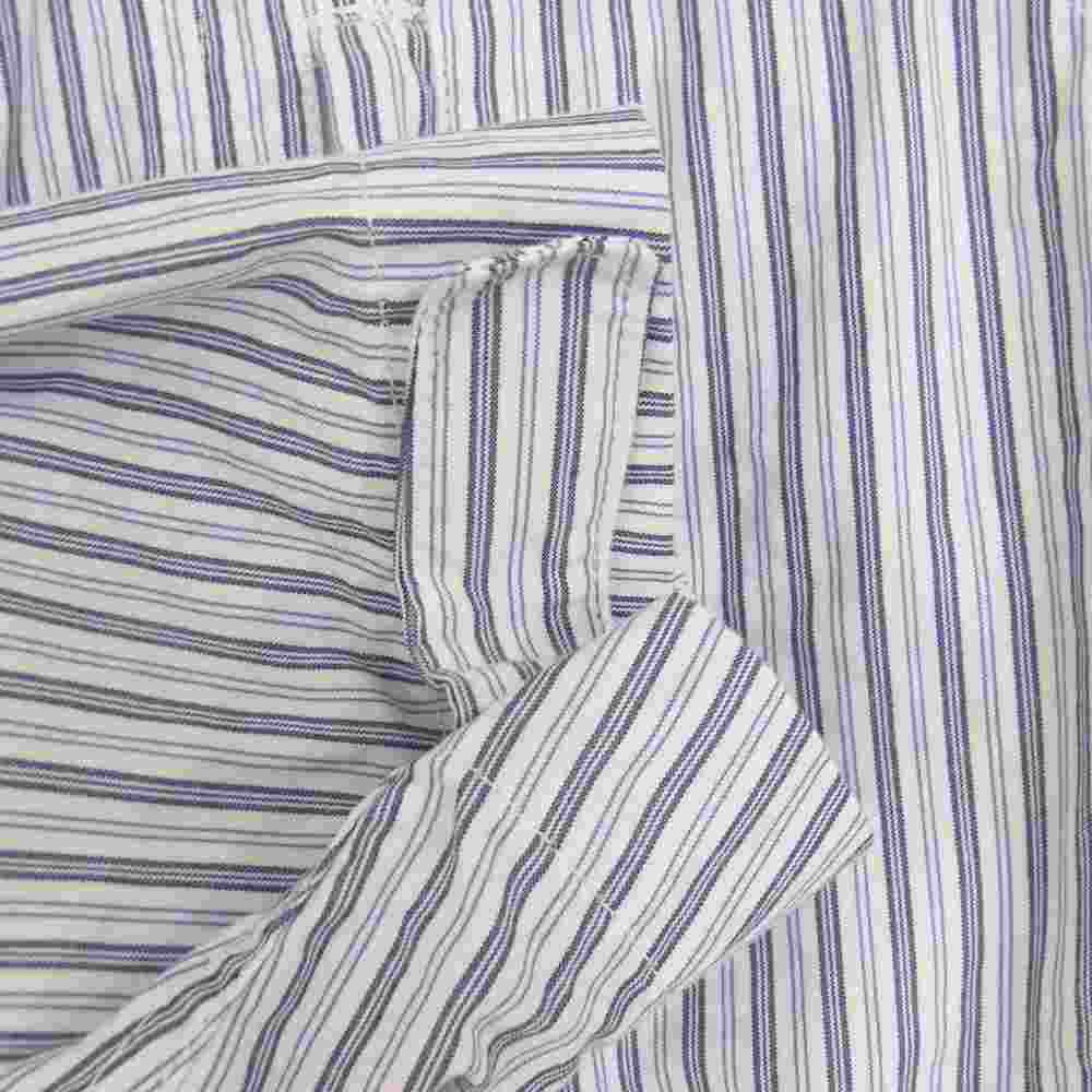 COMME des GARCONS HOMME コムデギャルソンオム AD2021 HI-J023 綿ストライプ パッカリング マウンテンパーカー ブルー系 XS【新古品】【未使用】【中古】