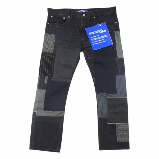 JUNYA WATANABE COMME des GARCONS MAN ジュンヤワタナベコムデギャルソンマン WH-P018 綿セルビッチデニム 多素材MIX ブラックデニム ブラック系 XL【新古品】【未使用】【中古】