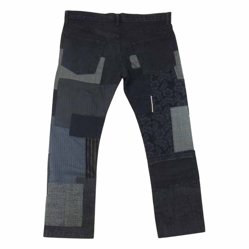 JUNYA WATANABE COMME des GARCONS MAN ジュンヤワタナベコムデギャルソンマン WH-P018 綿セルビッチデニム 多素材MIX ブラックデニム ブラック系 XL【新古品】【未使用】【中古】