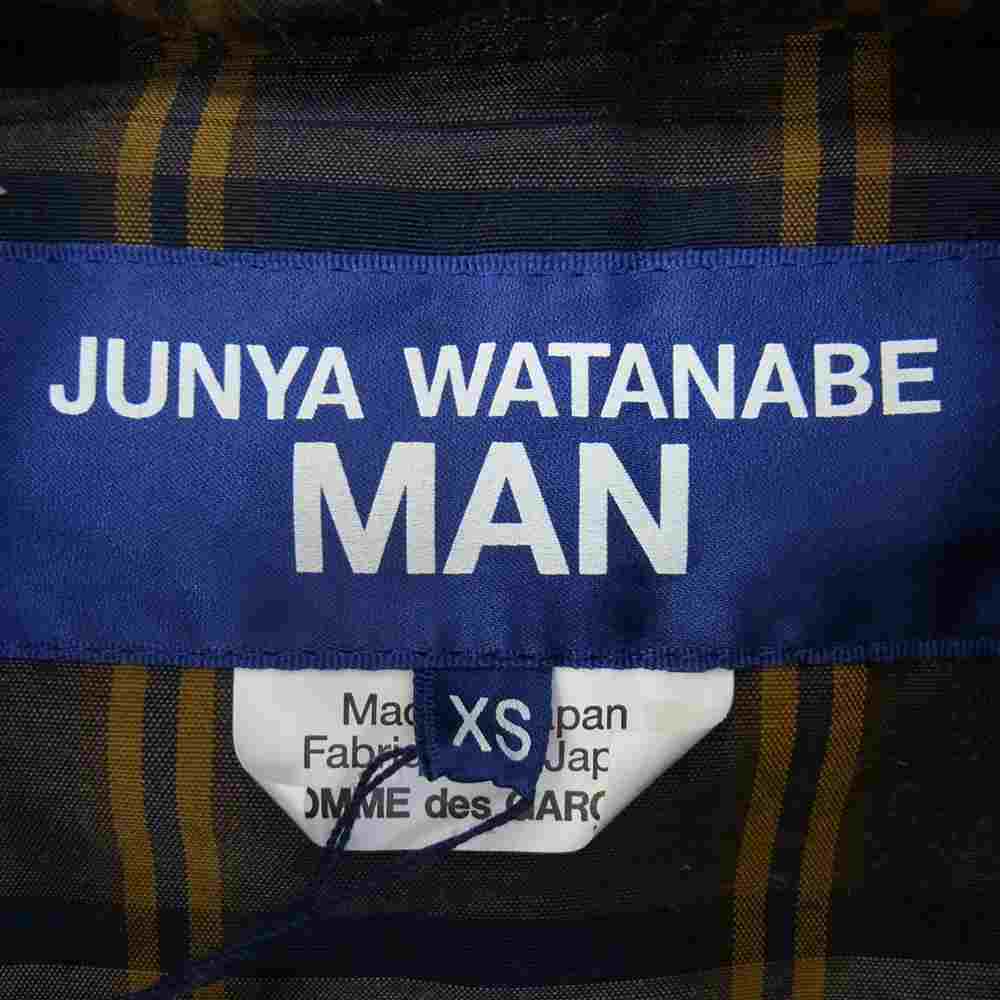 JUNYA WATANABE COMME des GARCONS MAN ジュンヤワタナベコムデギャルソンマン 22SS WI-J030 ラミーナイロン チェック M-65 ミリタリー ジャケット マルチカラー系 XS【新古品】【未使用】【中古】