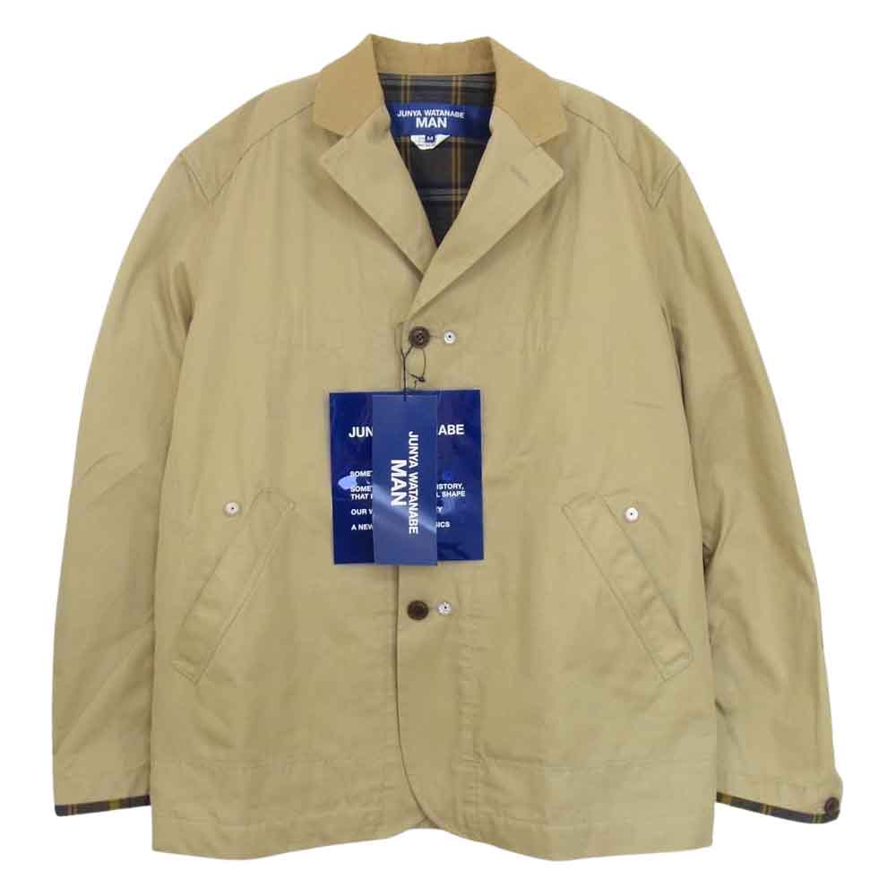 JUNYA WATANABE COMME des GARCONS MAN ジュンヤワタナベコムデギャルソンマン 22SS WI-J017 リバーシブル ラミーナイロン 綿ギャバ ワークジャケット ブラウン系 M【新古品】【未使用】【中古】