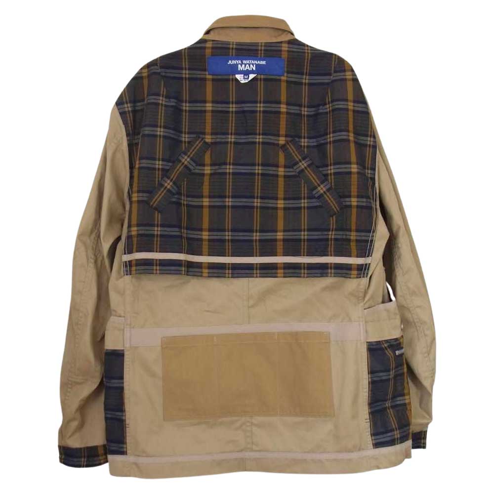 JUNYA WATANABE COMME des GARCONS MAN ジュンヤワタナベコムデギャルソンマン 22SS WI-J017 リバーシブル ラミーナイロン 綿ギャバ ワークジャケット ブラウン系 M【新古品】【未使用】【中古】