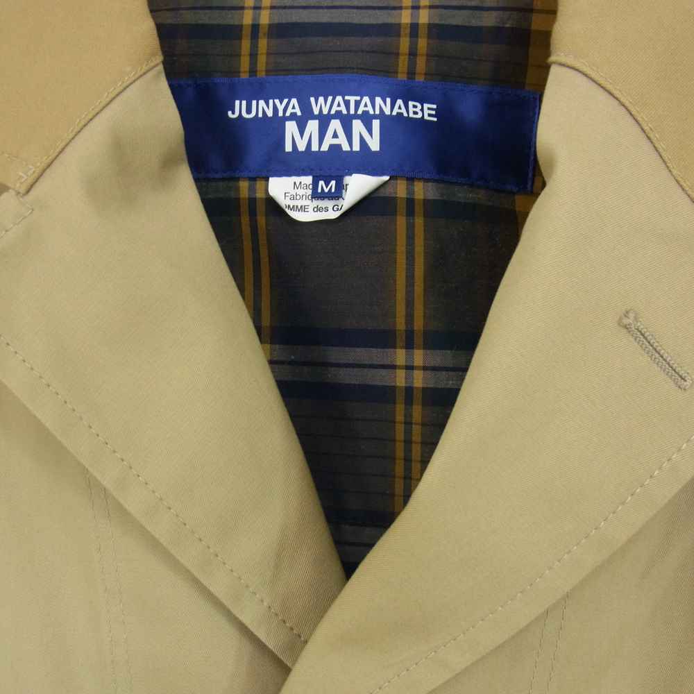 JUNYA WATANABE COMME des GARCONS MAN ジュンヤワタナベコムデギャルソンマン 22SS WI-J017 リバーシブル ラミーナイロン 綿ギャバ ワークジャケット ブラウン系 M【新古品】【未使用】【中古】