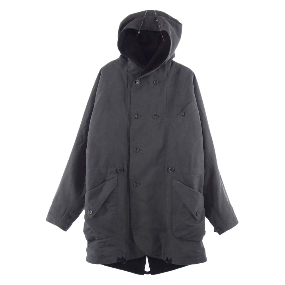 ハンセン EU製 Hooded Winter Oilskin Coat STORM 裏ウール オイルドコットン ストーム コート S【中古】