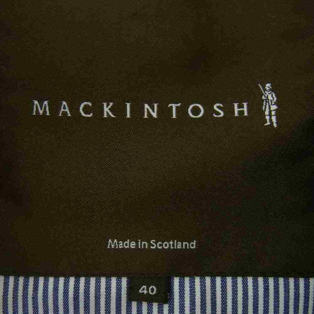 Mackintosh マッキントッシュ 英国製 ベルト付き ステンカラー コート ダークネイビー系 40【中古】