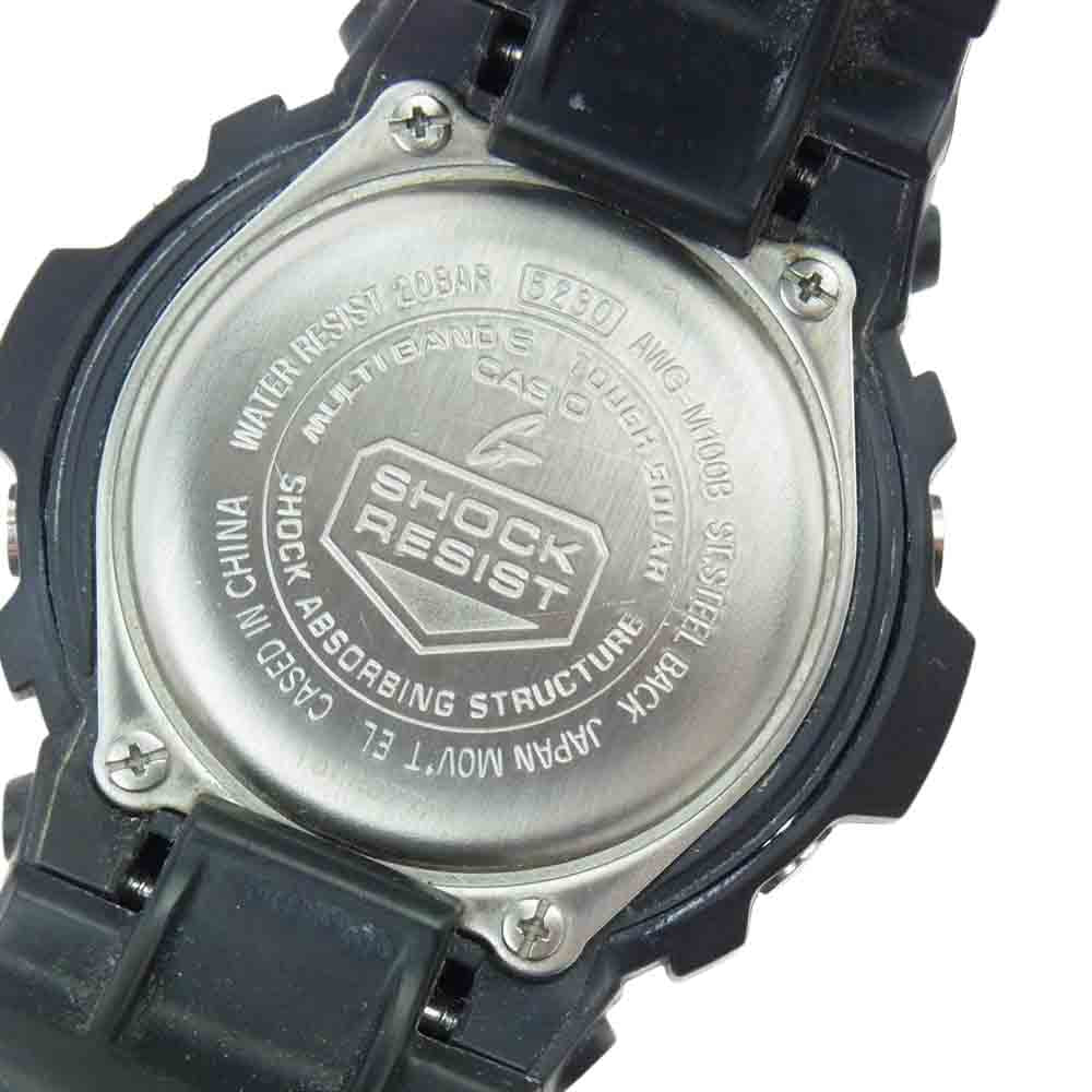 CASIO カシオ G-SHOCK ジーショック AWG-M100B タフソーラー 時計 ブラック系【中古】