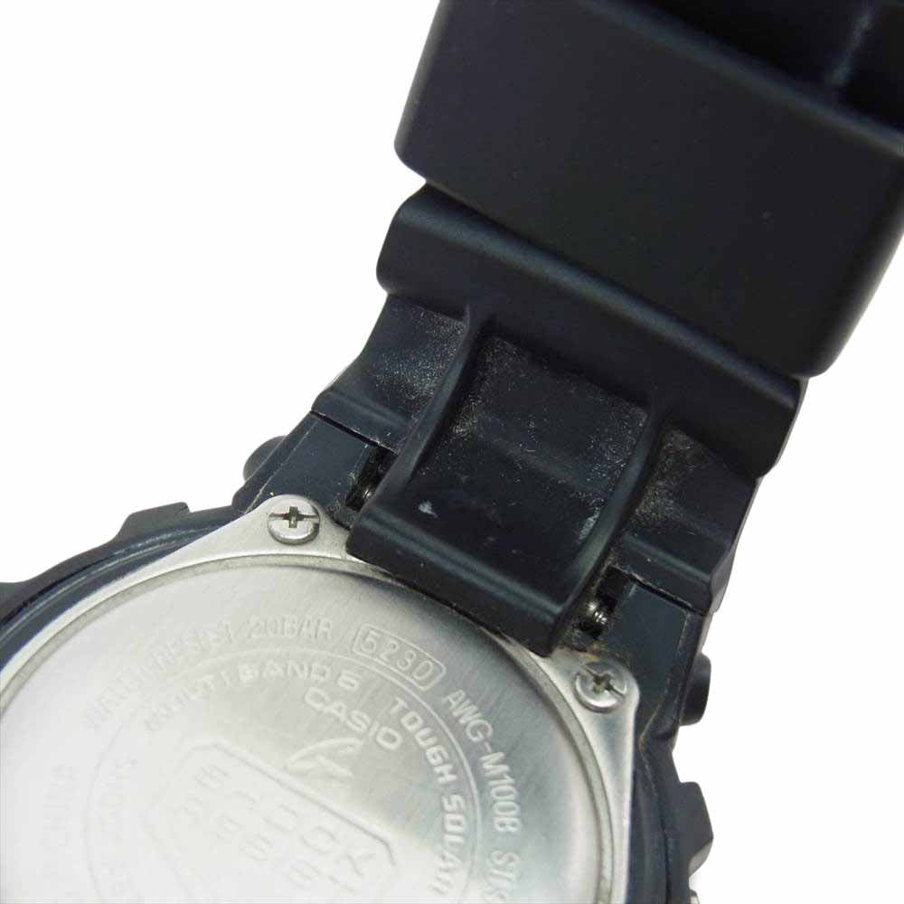 CASIO カシオ G-SHOCK ジーショック AWG-M100B タフソーラー 時計 ブラック系【中古】
