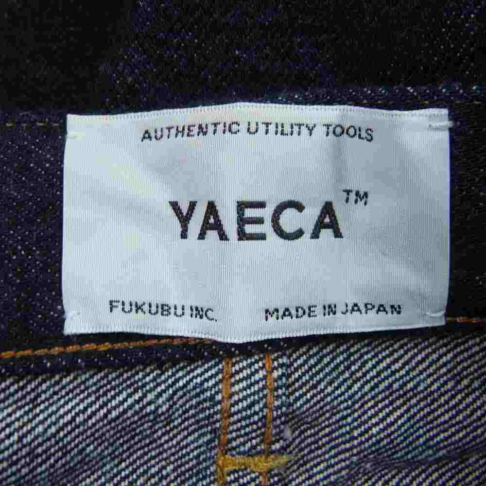 YAECA ヤエカ 10-14W DENIM PANTS WIDE TAPERED ワイドテーパード デニム パンツ インディゴブルー系 30【中古】