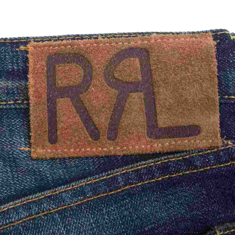 RRL ダブルアールエル USA製 SKINNY FIT ウォッシュ加工 ストレッチ スキニーフィット デニムパンツ インディゴブルー系 27【中古】