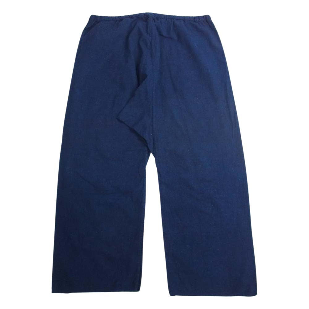 YAECA ヤエカ N゜046 KHADI INDIGO カディコットン サルエル イージー パンツ インディゴブルー系 M【極上美品】【中古】