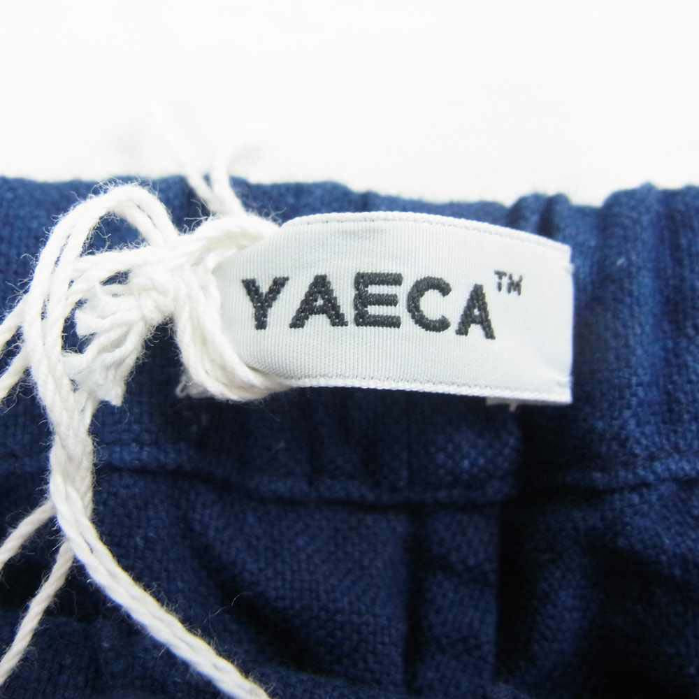 YAECA ヤエカ N゜046 KHADI INDIGO カディコットン サルエル イージー パンツ インディゴブルー系 M【極上美品】【中古】