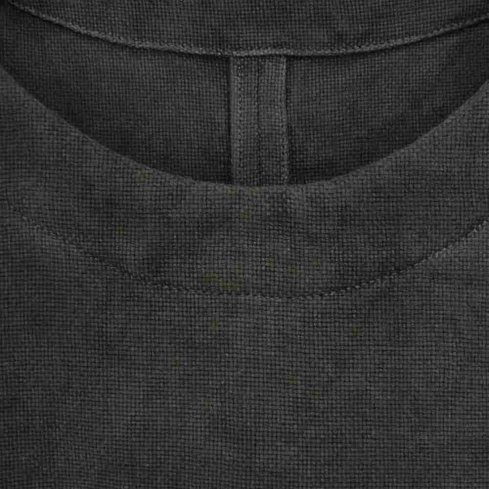 ヤントル Y215PO02 Sumi-Dyed 6ply Khadi Long Pullover SUMI-GRAY カディコットン プルオーバー シャツ グレー系 M【極上美品】【中古】