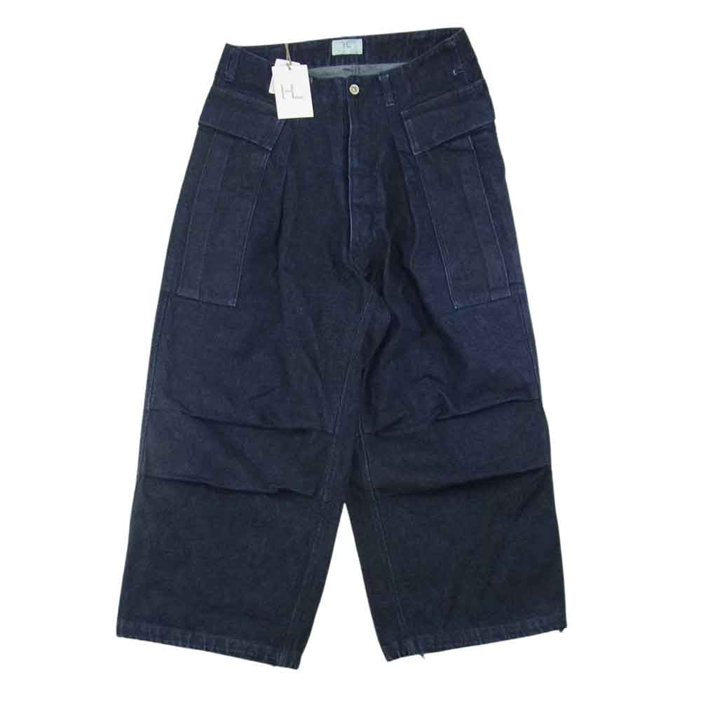 ヘリル 15OZ Denim Cargo Pants 15オンス デニム カーゴ パンツ インディゴブルー系 2【中古】