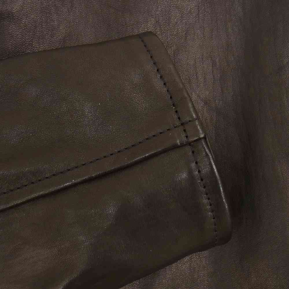 BRU NA BOINNE ブルーナボイン 5L-0001-2 ホースハイド レザー アラン ジャケット ブラック系 1【極上美品】【中古】