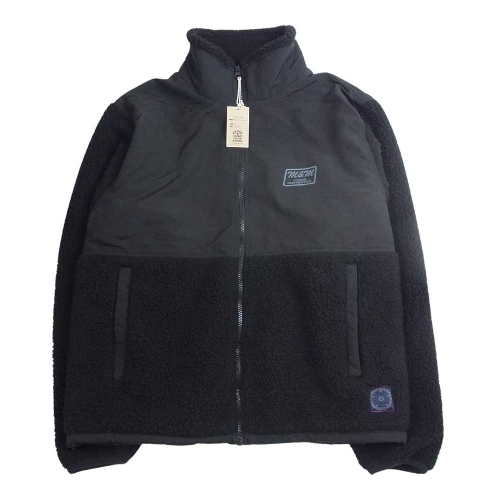 エムアンドエム 21-MJ-006 SHEEPBORE FLEECE STAND JACKET シープボア フリースジャケット ブラック系【美品】【中古】