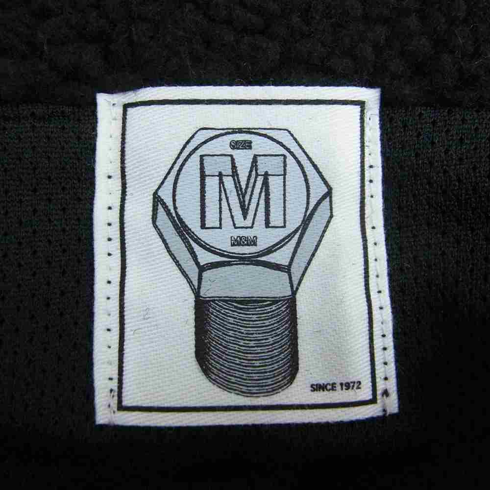エムアンドエム 21-MJ-006 SHEEPBORE FLEECE STAND JACKET シープボア フリースジャケット ブラック系【美品】【中古】