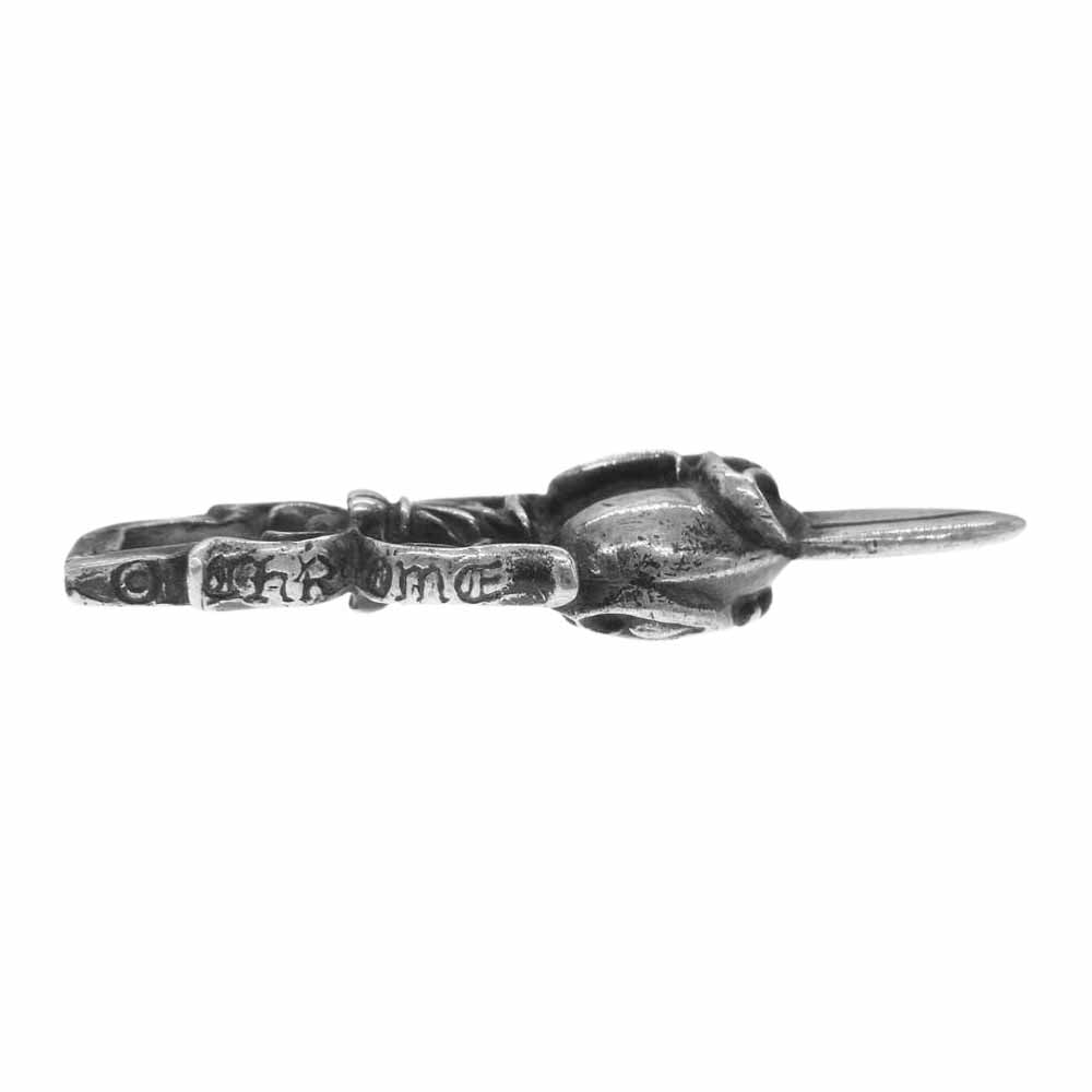 CHROME HEARTS クロムハーツ（原本無） DAGGER HEART ダガー ハート ペンダント シルバー系【中古】