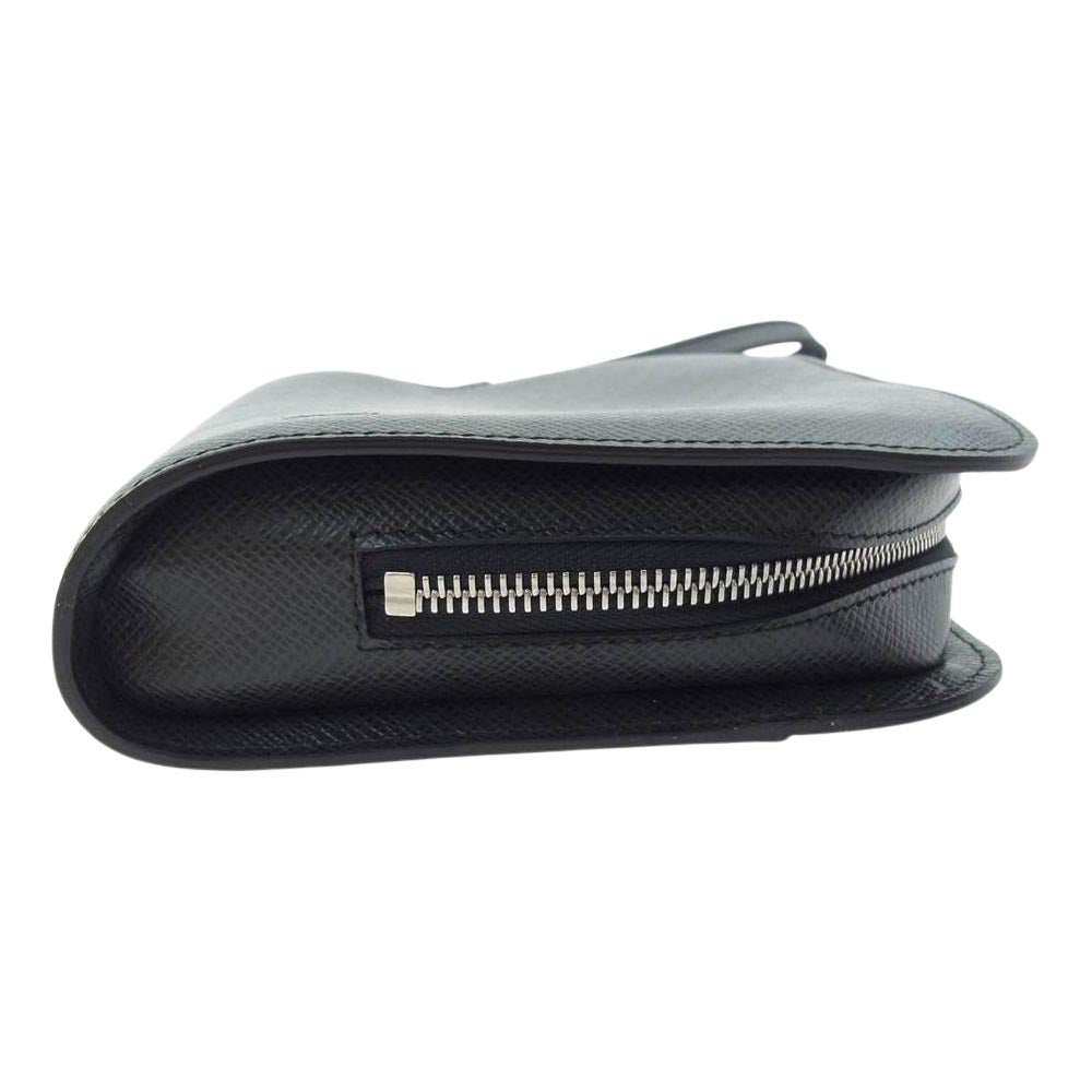 LOUIS VUITTON ルイ・ヴィトン M30182 タイガ バイカル セカンドバッグ クラッチバッグ ブラック系【中古】