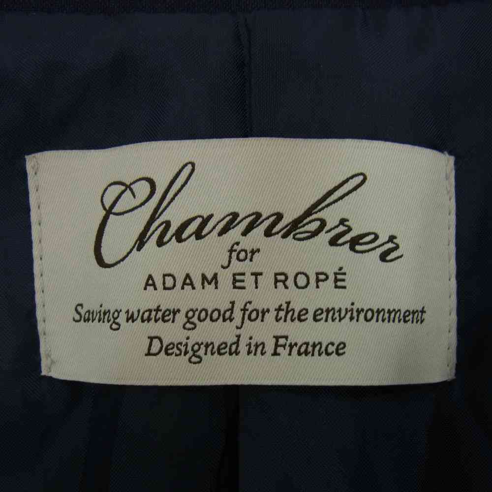 Adam et Rope' アダムエロペ chambrer リラックス イージー スタンド ジャケット ネイビー系 M【極上美品】【中古】