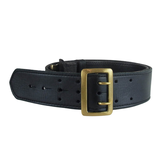 LANGLITZ LEATHERS ラングリッツレザーズ A.E.Nelson ネルソン ボタン フック レザー ベルト ブラック系 40【中古】